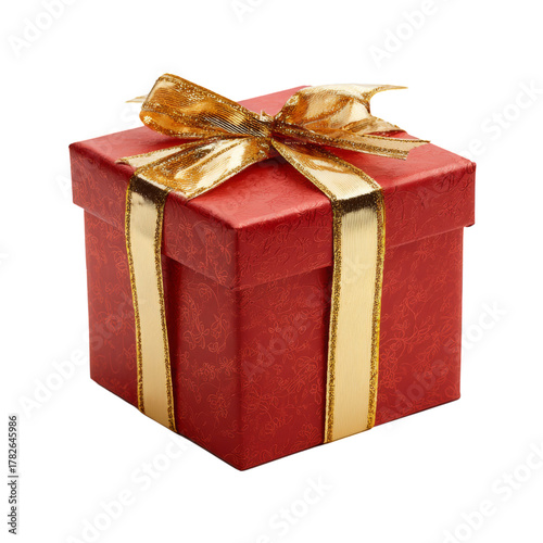 Gift Box With Golden Ribbon for Special Occasions or Celebrations