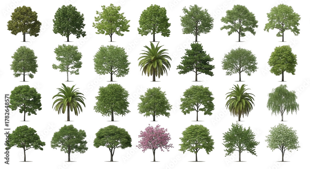 Fototapeta premium Tree isolated on transparent background