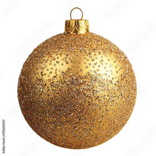 Golden Decorative Ornament Shines Brightly During Festive Season