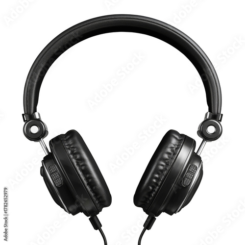 High-quality Black Headphones With a Comfortable Design for Immersive Listeni...
