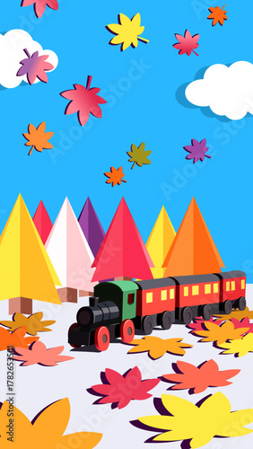 おもちゃの機関車