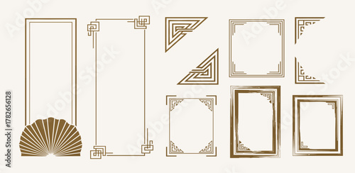 Elegant Vintage Frame and Border Designs A Collection of Decorative Elements for Various Applications