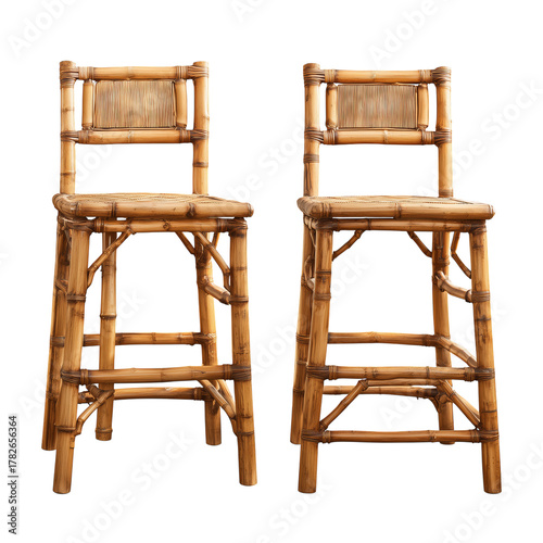 Stylish Bamboo Bar Stools Perfect for Indoor or Outdoor Spaces and Gatherings