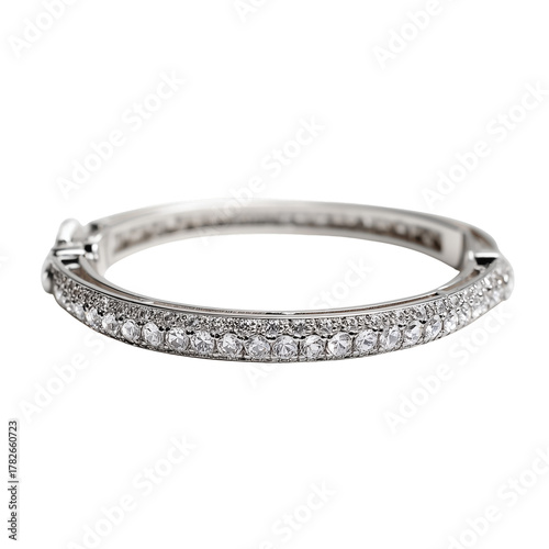 Elegant Diamond Bracelet Displayed on a Soft Background to Highlight Its Beau...