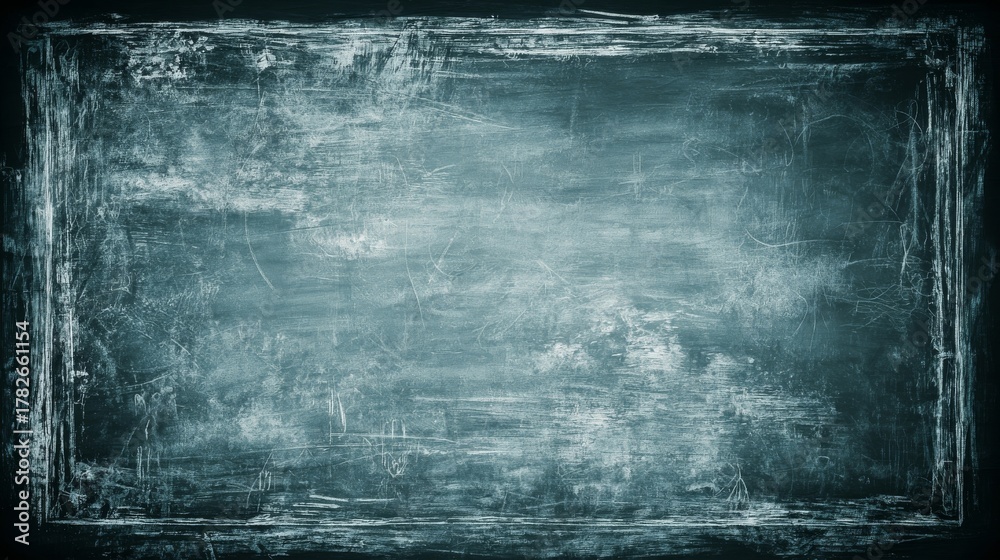 Obraz premium Abstract dark grunge texture background featuring rough paint strokes, scratches, and a vignette border effect.