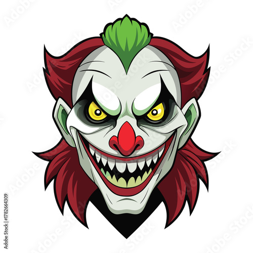 funny cartoon zombie and devil illustration