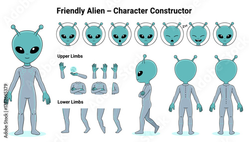 Friendly Alien Character Constructor Build Your Own Extraterrestrial Friend