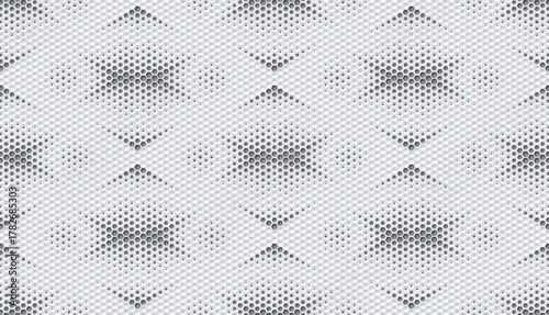 mosaic pattern made from hexagonal honeycomb shape, black and white vector illustration