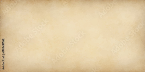 Antique beige parchment paper background with stained, grungy, and worn vintage texture