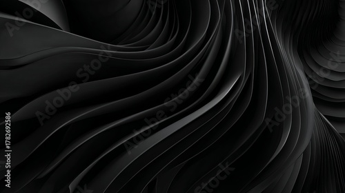 Abstract paper forms a striking geometric composition with light and shadow