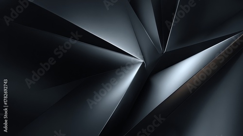 Abstract paper forms a striking geometric composition with light and shadow
