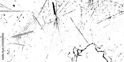 Abstract white and black grunge dust particle and dust grain texture. old grunge texture with scratches and cracks paint wall texture. dust overlay distress grain with scratch grunge urban background.