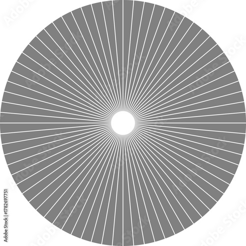 Small evenly spaced dots compose a circular ring emphasizing rhythmic radial spacing around a core.