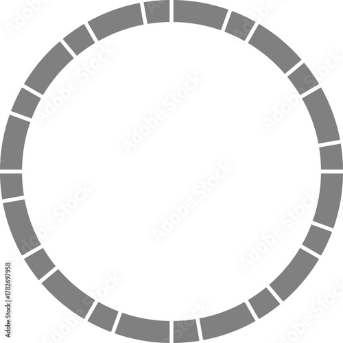 Radial divisions separate circular fields into organized segments defining clear informational partitions.