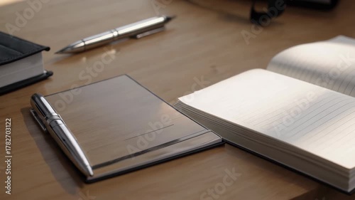 Open Notebook and Bag Ready for a Productive School Year