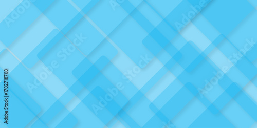 abstract background with blue lines architecture background. abstract cube template minimal geometric blue light background. white transparent material in triangle diamond and squares shapes.