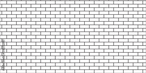white brick wall texture and solid bricks seamless pattern background.	