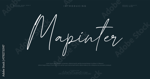 Elegant Font Uppercase Lowercase and Number. wedding font, Classic Lettering Minimal Fashion Designs. Typography modern serif fonts regular decorative vintage concept. vector illustration