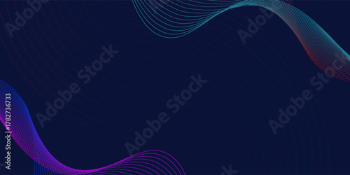 Abstract particles background with light effect. Halftone Blue Background .llustration; glitter; energy; circle; curve; elegant;