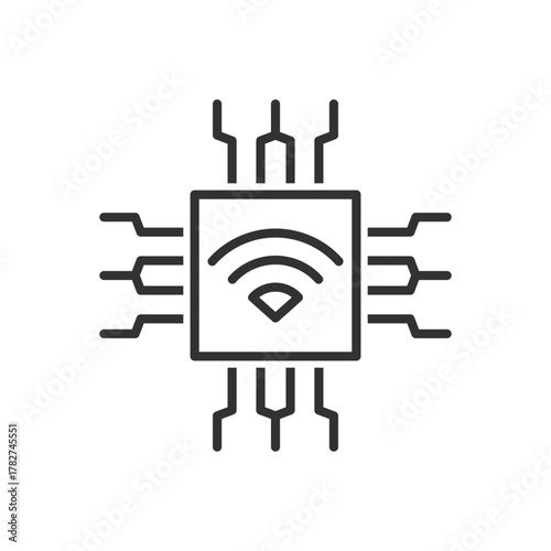 Wifi Microchip Icon