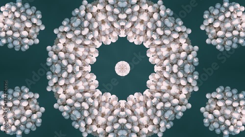 Abstract 3D Kaleidoscope Mandala Mosaic Background with Vibrant Geometric Patterns and Ornamental Symmetry for Creative Video Editing and Motion Graphics Design
