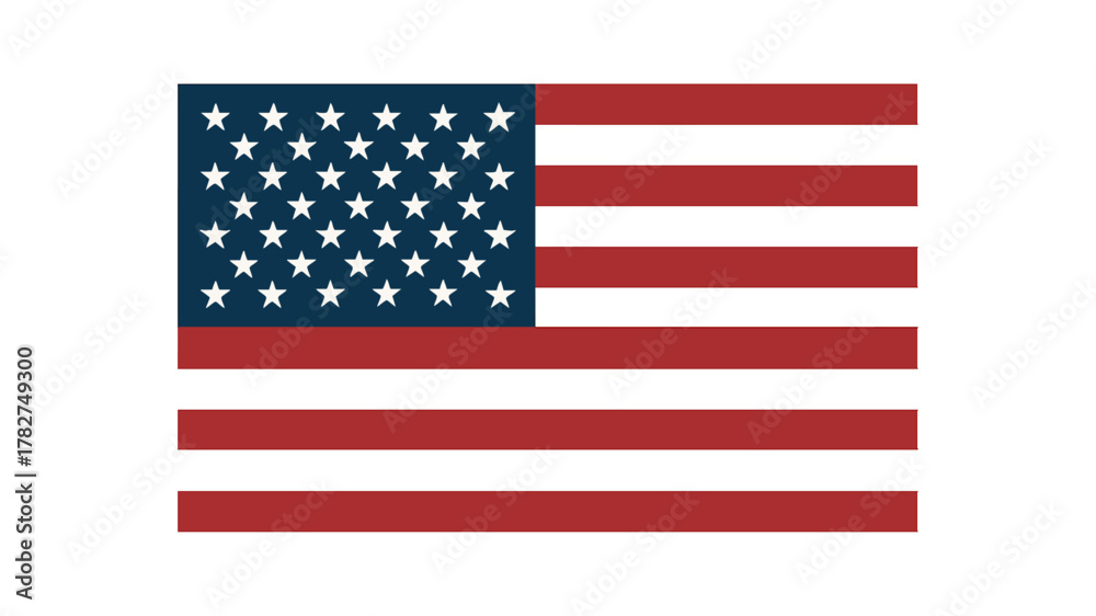 Obraz premium American US Flag: Symbol of Freedom and Patriotism