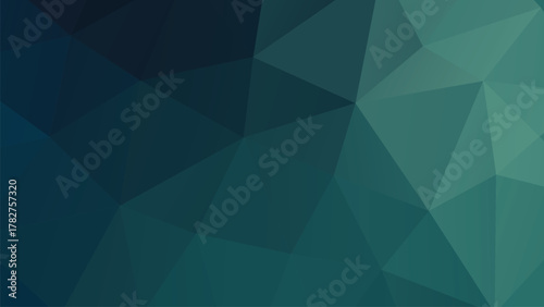 Dark Teal Blue Geometric Low Poly Background Texture Elegant Corporate Design Presentation Wallpaper