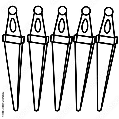 Clothespin Vector Illustration