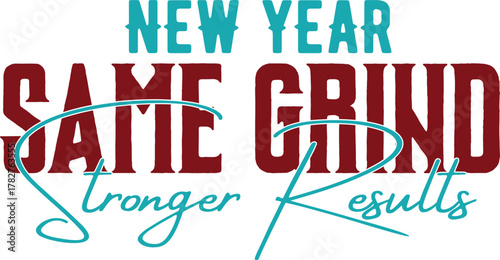 Happy New Year celebration typography vector design with modern clean layout. Suitable for t-shirt prints, banners, posters and social media greetings.
