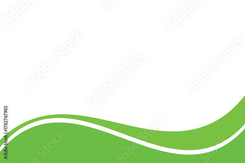 abstract green wave background
