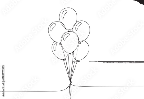 Dreamy getaway with white balloons floating above turquoise ocean on sunny day perfect for vacation ads or summer promotions