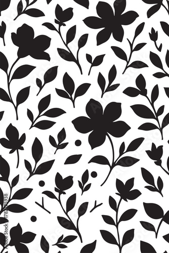 seamless pattern with leaves, Classic illustration. Toile de Jouy , designed to give you fresh variation for your repeatable vector set.