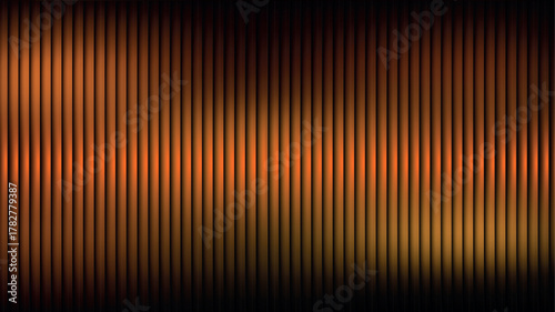 Abstract background with vertical lines and warm orange and brown gradient lighting, creating a sense of depth and texture