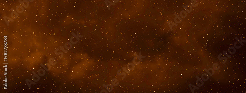 Stars in the night. Dark brown galaxy space background. Starry night sky. New Year, Christmas and Celebration backgrounds concepts.