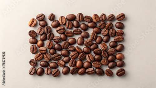 Wallpaper Mural Roasted Coffee Beans Top View Background Torontodigital.ca