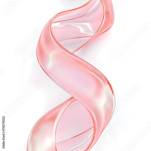  pink ribbon, isolated on a transparent background, 