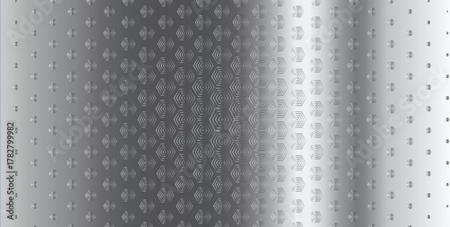 Shiny metallic geometric pattern, gradient squares background for packaging, wrapping, textile, upholstery, UI, branding. Steel Metal textures for tech industry and decor. Vector illustration