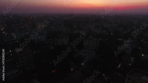 time lapse clouds over city