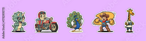 Collection of diverse pixel art characters including a dinosaur,