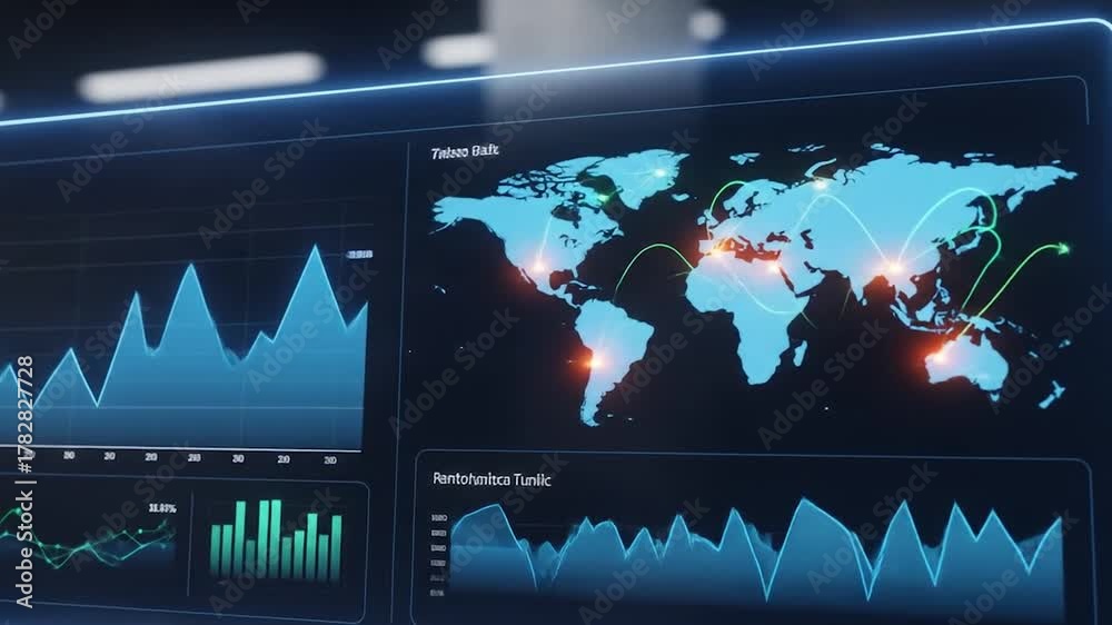 Global Data Analysis Interactive World Map with Charts and Graphs for ...