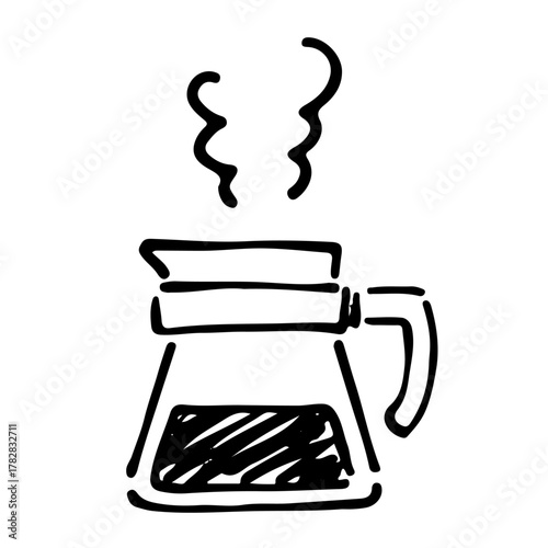 ハンドドリップコーヒーのイラスト素材