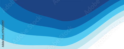 Sea waves layered vector background illustration and sea beach vector illustration.