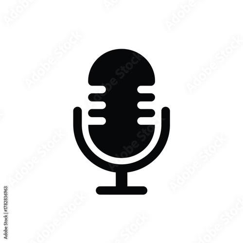 Microphone Icon for Audio Recording and Voice Communication