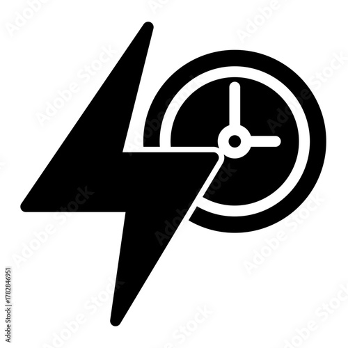 Prime Time Optimization Productivity Icon from Time Management Collection (Solid Style)