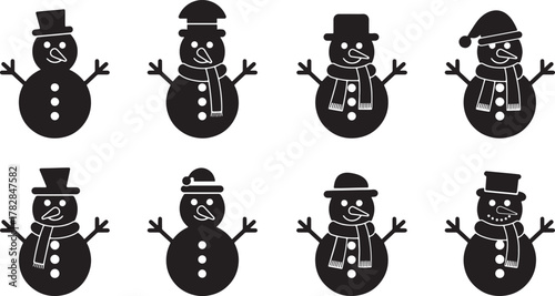 Snowman Icon Set