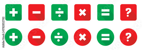 plus and minus icon vector