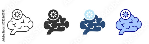 Meningitis Icon Set. Designed In Multi Style