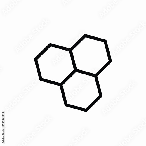 honeycomb bee icon sign vector
