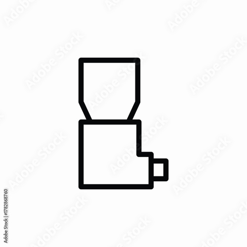 inhaler asthma icon sign vector