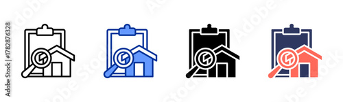 Property Valuation icon sheet multiple style collection